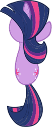 Size: 141x341 | Tagged: safe, imported from derpibooru, twilight sparkle, unicorn, leak, both cutie marks, concept art, female, mare, my little pony adventures, official, overhead view, simple background, solo, transparent background, unicorn twilight