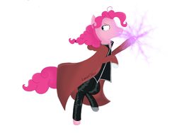 Size: 4080x3072 | Tagged: safe, artist:lunarglaze, imported from derpibooru, pinkie pie, earth pony, pony, clothes, crossover, fullmetal alchemist, lightning, prosthesis