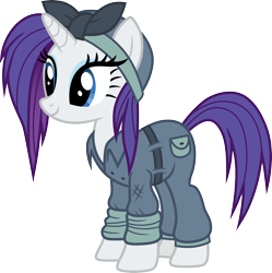 Size: 3000x3009 | Tagged: safe, artist:cloudy glow, imported from derpibooru, rarity, pony, unicorn, clothes, female, high res, horn, mare, simple background, solo, sombraverse, transparent background, vector