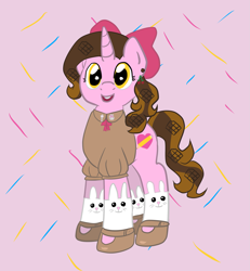 Size: 1773x1920 | Tagged: safe, artist:wrath-marionphauna, imported from derpibooru, oc, oc only, oc:color breezie, base used, bow, clothes, ear piercing, earring, hair bow, jewelry, piercing, shirt, shoes, socks