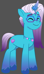 Size: 594x995 | Tagged: safe, artist:raindashesp, imported from derpibooru, pony, auroricorn, comet (g5), g5, gray background, male, simple background, solo, unitober 2024