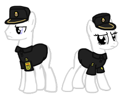 Size: 1291x993 | Tagged: safe, artist:adonaire, imported from derpibooru, earth pony, pony, base, baseball cap, cap, clothes, hat, national police, national police corps (spain), not porn, police, police officer, police pony, police uniform, polo shirt, spain, spanish description, template, uniform