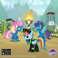 Size: 1080x1080 | Tagged: safe, imported from derpibooru, rainbow dash, pegasus, clothes, gameloft, uniform, washouts uniform