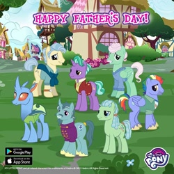 Size: 1080x1080 | Tagged: safe, imported from derpibooru, changeling, earth pony, pegasus, unicorn, gameloft, horn