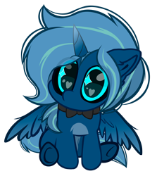 Size: 6684x7483 | Tagged: safe, artist:fededash, imported from derpibooru, oc, oc only, alicorn, absurd resolution, alicorn oc, chibi, cute, horn, looking at you, simple background, sitting, solo, transparent background, wings