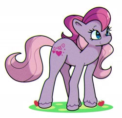 Size: 2124x2056 | Tagged: safe, artist:kindakismet, imported from derpibooru, sweet berry, earth pony, pony, g2, simple background, solo, white background