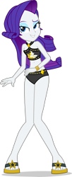 Size: 1882x4602 | Tagged: safe, alternate version, artist:dustinwatsongkx, imported from derpibooru, rarity, human, equestria girls, accessory swap, bare shoulders, bikini, bikini bottom, clothes, clothes swap, feet, female, high res, my little pony equestria girls: better together, sandals, simple background, sleeveless, solo, sunset shimmer swimsuit, sunset shimmer's beach shorts swimsuit, swimsuit, swimsuit swap, transparent background, vector