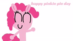 Size: 2560x1440 | Tagged: safe, artist:shakimberryjr, imported from derpibooru, pinkie pie, female, pinkie pie day, simple background, white background