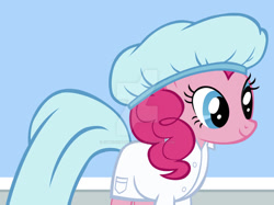 Size: 828x620 | Tagged: safe, artist:ehmedcenthospital, imported from derpibooru, pinkie pie, earth pony, pony, clothes, female, lab coat, nurse, scrubs (gear), solo