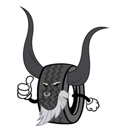 Size: 900x950 | Tagged: artist needed, safe, imported from derpibooru, lord tirek, pun, simple background, tire, transparent background