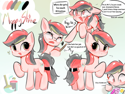 Size: 2048x1536 | Tagged: safe, artist:moppyshine, imported from derpibooru, oc, oc only, blushing, crying, female, female oc, moppyshine, original art, shy, solo