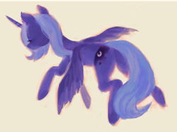 Size: 2048x1521 | Tagged: safe, artist:4rceus, imported from derpibooru, princess luna, alicorn, pony, female, mare, s1 luna, solo