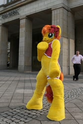 Size: 600x900 | Tagged: safe, artist:atalonthedeer, imported from derpibooru, oc, oc only, oc:canni soda, 2012, building, eurofurence, irl, outdoors, photo, solo