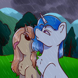 Size: 2000x2000 | Tagged: safe, artist:eniartuwu, imported from derpibooru, oc, pony, fanart, meme, my little pony, rain, vegeta in the rain, xd