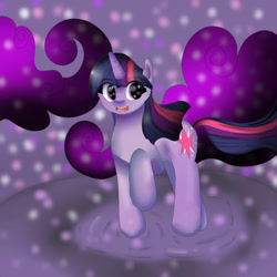 Size: 894x894 | Tagged: safe, artist:fuyukinokoorin, imported from derpibooru, twilight sparkle, pony, unicorn, horn, solo