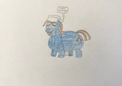 Size: 3151x2225 | Tagged: safe, artist:hritz123, imported from derpibooru, oc, oc:fudge cookie, earth pony, belly, big belly, eyes closed, fat, female, hat, hungry, male, mare, paper hat, siblings, smiling, stallion, stomach noise