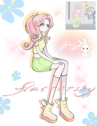 Size: 1180x1530 | Tagged: safe, artist:sanyiaoyiao, imported from derpibooru, screencap, angel bunny, applejack, fluttershy, rainbow dash, human, humanized, lanky, midriff, skinny, tall, thin