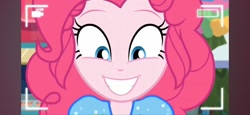 Size: 1170x540 | Tagged: safe, imported from derpibooru, pinkie pie, human, equestria girls, female, smiling, solo