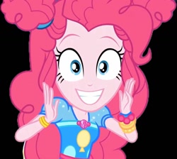 Size: 1203x1080 | Tagged: safe, imported from derpibooru, pinkie pie, equestria girls, female, smiling, solo