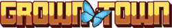 Size: 694x114 | Tagged: safe, pony, pony town, grown town, grown🦋town, image, logo, png