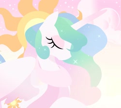 Size: 1362x1220 | Tagged: safe, artist:cstrawberrymilk, imported from derpibooru, princess celestia, pony, eyes closed, solo