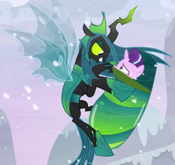 Size: 762x720 | Tagged: safe, imported from derpibooru, queen chrysalis, starlight glimmer, the ending of the end, my little pony