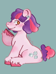 Size: 1200x1600 | Tagged: safe, artist:pinksugarpaws, oc, oc only, pony, female, mare, sitting, solo