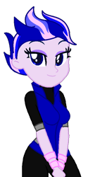 Size: 392x787 | Tagged: safe, artist:robertsonskywa1, imported from derpibooru, equestria girls, arcee, clothes, equestria girls-ified, female, photo, simple background, solo, solo female, transformers, transformers prime, transparent background