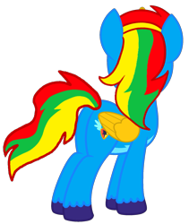 Size: 1457x1729 | Tagged: safe, artist:shieldwingarmorofgod, imported from derpibooru, oc, oc only, oc:shield wing, alicorn, alicorn oc, horn, male, rear view, simple background, transparent background, vector, wings