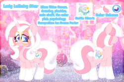 Size: 3009x2000 | Tagged: safe, artist:ladylullabystar, imported from derpibooru, oc, oc:lady lullaby star, pony, unicorn, alternate design, female, glasses, horn, mare, reference sheet, solo