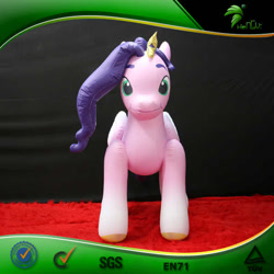 Size: 600x600 | Tagged: safe, imported from derpibooru, pipp petals, inflatable pony, pegasus, pony, bootleg, crown, female, frame, g5, hongyi, inflatable, inflatable pegasus, irl, jewelry, looking at you, mare, matte, opaque inflatable, photo, regalia, solo, standing