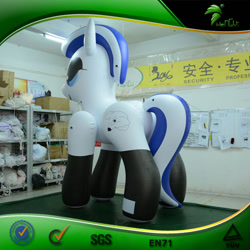 Size: 750x750 | Tagged: safe, artist:tbolt, imported from derpibooru, oc, oc only, oc:thistle down, earth pony, inflatable pony, pony, bootleg, butt, earth pony oc, facing away, female, female oc, frame, hongyi, indoors, inflatable, inflation valve, irl, lidded eyes, makeup, mare oc, photo, plot, pony oc, solo, standing, two toned mane, white coat