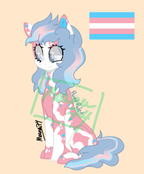 Size: 837x1012 | Tagged: safe, imported from ponybooru, oc, pride, pride flag, solo, transgender, transgender pride flag