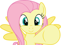 Size: 798x598 | Tagged: safe, artist:wiiyeswiiuno, imported from derpibooru, fluttershy, pegasus, pony, cute, female, fourth wall, looking at you, mare, raised hoof, shyabetes, simple background, solo, transparent background, vector