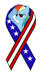 Size: 1080x1920 | Tagged: safe, artist:atomicgreymon, artist:techrainbow, imported from derpibooru, rainbow dash, pegasus, pony, .svg available, absurd resolution, female, mare, patriotic, rainbow dash salutes, ribbon, salute, simple background, solo, svg, transparent background, united states, vector