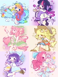 Size: 4330x5774 | Tagged: safe, artist:zhaoyingli18055, imported from derpibooru, applejack, fluttershy, pinkie pie, rainbow dash, rarity, twilight sparkle, human, humanized, mane six