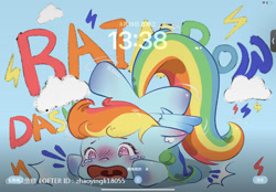 Size: 750x522 | Tagged: safe, artist:zhaoyingli18055, imported from derpibooru, rainbow dash, pegasus, pony, solo