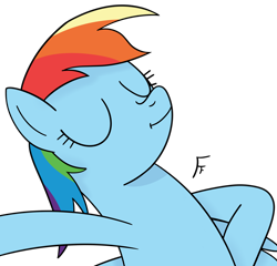 Size: 2304x2215 | Tagged: safe, artist:frownfactory, imported from derpibooru, rainbow dash, pegasus, eyes closed, female, simple background, solo, transparent background