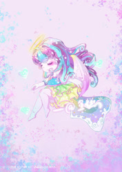 Size: 750x1061 | Tagged: safe, artist:zhaoyingli18055, imported from derpibooru, princess flurry heart, equestria girls, solo