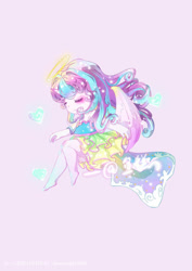 Size: 750x1061 | Tagged: safe, artist:zhaoyingli18055, imported from derpibooru, princess flurry heart, equestria girls, solo