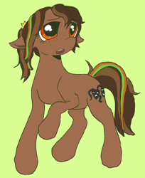 Size: 570x697 | Tagged: safe, artist:rainbowteeth, imported from derpibooru, oc, oc only, oc:limelight, earth pony, female, mare, solo