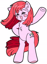 Size: 2944x4051 | Tagged: safe, artist:poneigh777, imported from derpibooru, pinkie pie, earth pony, pony, bipedal, dancing, female, mare, pinkamena diane pie, simple background, white background