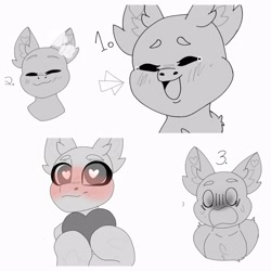 Size: 2880x2880 | Tagged: safe, imported from derpibooru, eepy kitten, emotes, my little pony, spooky devilan artist, ychs for sale