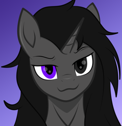 Size: 952x984 | Tagged: safe, artist:rugalack moonstar, imported from derpibooru, oc, oc:rugalack moonstar, pony, unicorn, ai assisted, ai content, ai generated, front view, horn, male, simple background