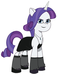 Size: 1332x1718 | Tagged: safe, artist:edy_january, artist:prixy05, edit, editor:edy january, imported from derpibooru, vector edit, rarity, pony, unicorn, black dress, clothes, diamon necklace, dress, g4 to g5, g5, garter belt, garter belt leggings, garter straps, generation leap, gloves, high heels, horn, iconic, iconic dialogue, jewelry, lace, looking at you, my little pony: tell your tale, necklace, shoes, simple background, socks, solo, stockings, thigh highs, transparent background, vector, vulgar description