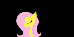 Size: 1006x506 | Tagged: safe, artist:smorses54, imported from derpibooru, fluttershy, pegasus, pony, black background, simple background, solo