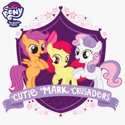 Size: 1000x1000 | Tagged: safe, imported from derpibooru, apple bloom, scootaloo, sweetie belle, album cover, cutie mark crusaders, my little pony, three degrees