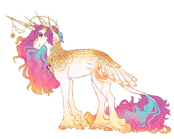 Size: 1024x825 | Tagged: safe, artist:pjj0, imported from derpibooru, princess celestia, pony, alternate design, female, horn, horn jewelry, jewelry, leonine tail, mare, peytral, regalia, simple background, solo, tail, transparent background, unshorn fetlocks