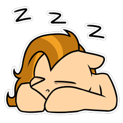 Size: 2000x2000 | Tagged: safe, artist:jellysketch, imported from derpibooru, oc, oc only, pony, eyes closed, high res, onomatopoeia, outline, simple background, sleeping, solo, sound effects, transparent background, white outline, zzz