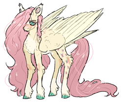 Size: 824x689 | Tagged: safe, artist:stygios, imported from derpibooru, fluttershy, pegasus, pony, female, mare, simple background, unshorn fetlocks, white background